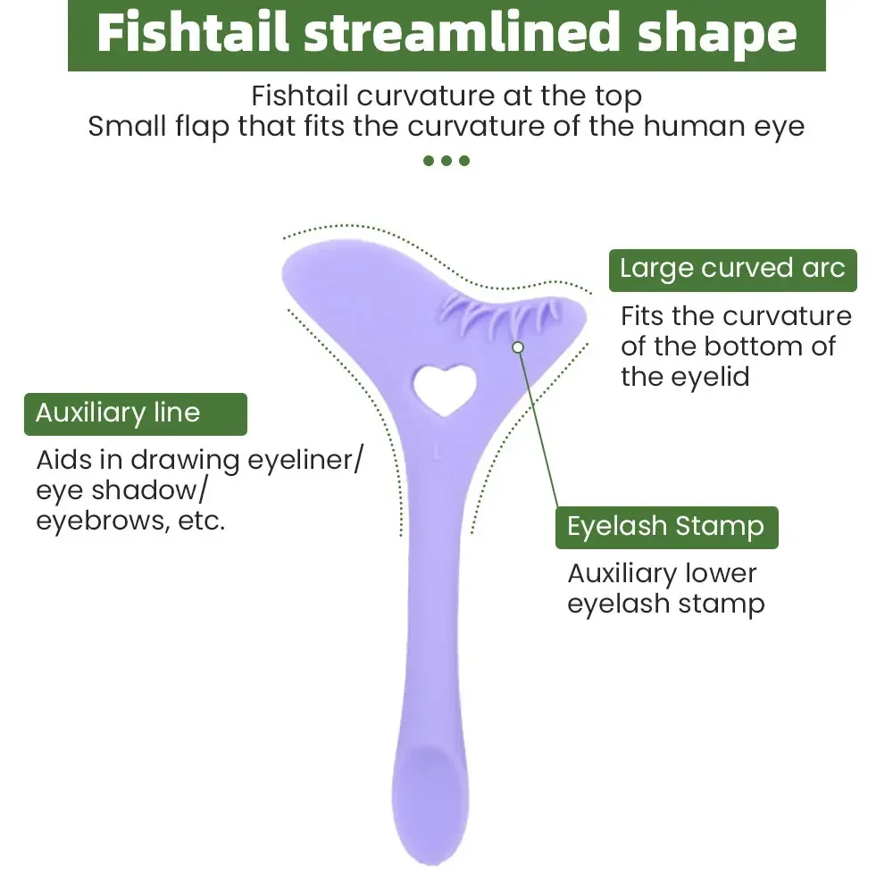 جهاز مساعدة رمش للنساء ، الإستنسل كحل سيليكون ، مساعد كحل ، قضيب تركيب رمش مقاوم للماء ، أدوات ماكياج