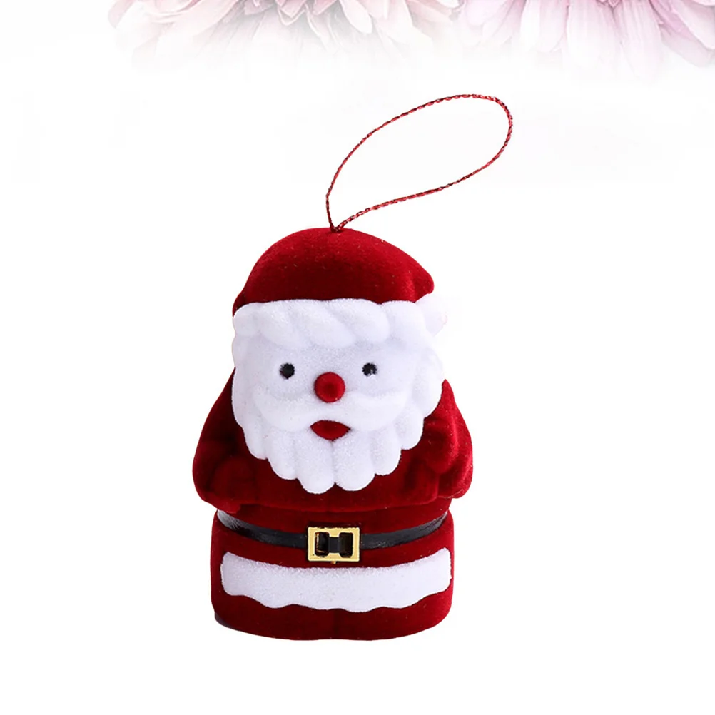 

Очаровательный Санта-Клаус, коробка для хранения драгоценностей, портативное праздничное ожерелье, ювелирные изделия, подарки, чехол для хранения, органайзер