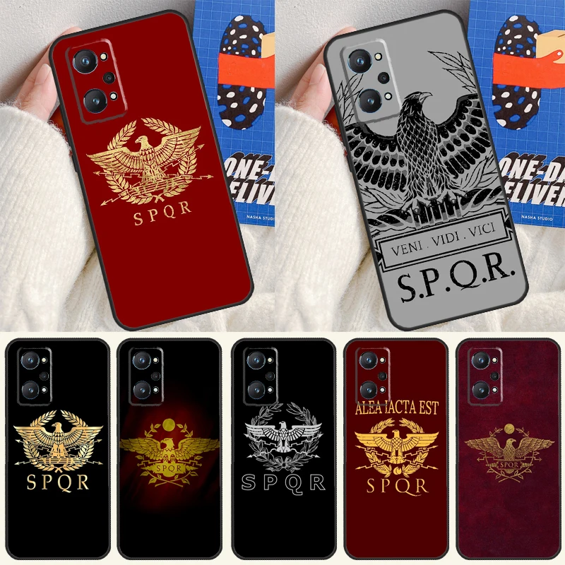 SPQR Roman Imperial Legion For Realme 10 11 Pro Plus GT Neo 5 2T C21Y C30 C31 C33 C35 C55 OnePlus Nord CE 2 3 Lite Case