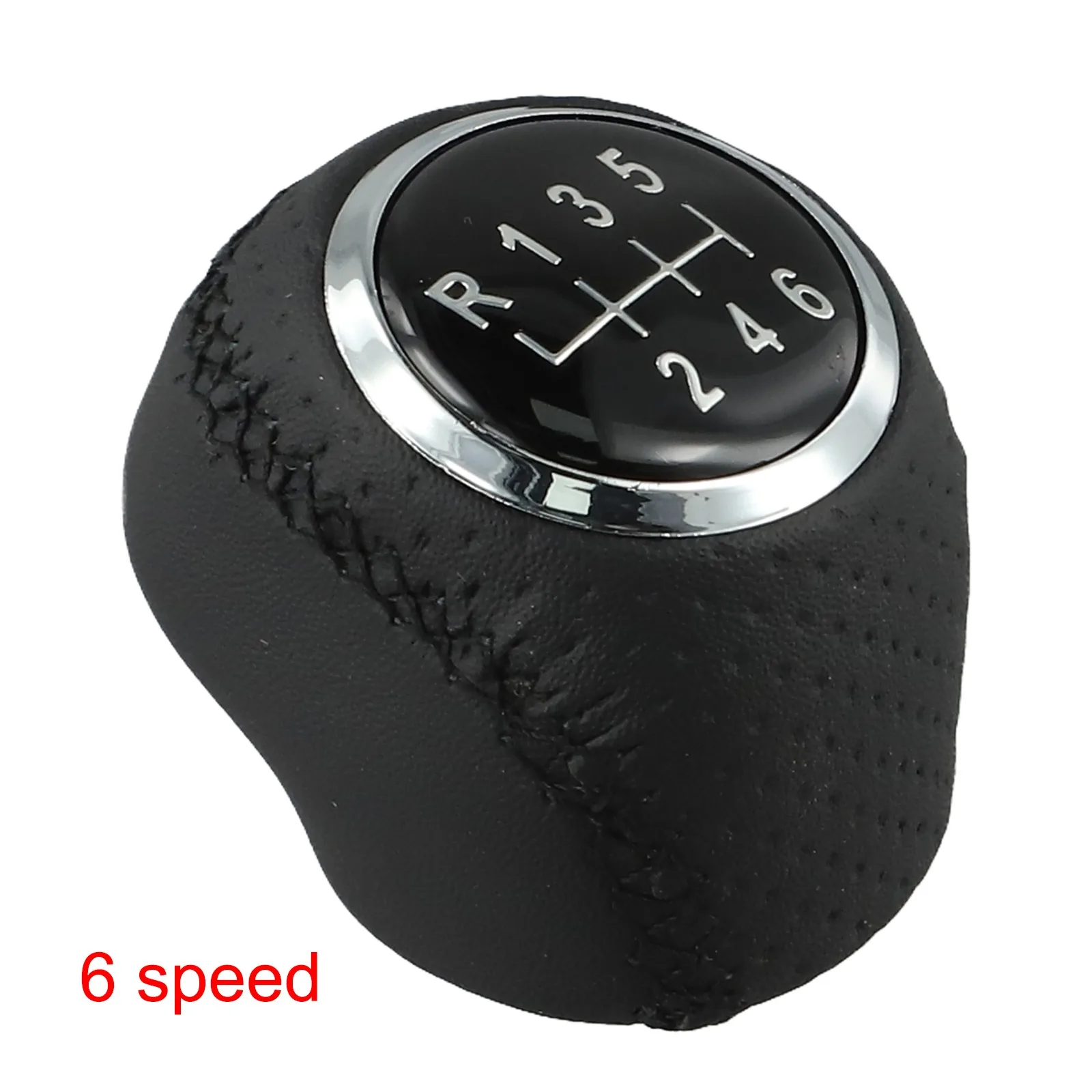 5 6 Speed Car Gear Shift Knob Gear Cover Shift Lever Head Ball FOR FIAT 7*5*5cm Leather+ABS Car Interior Accessories