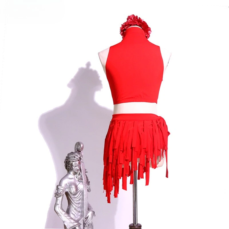 Customized Belly Dance Hip Scarf Skirt Bohemian High Elasticity Tassel Hip Scarf BL227