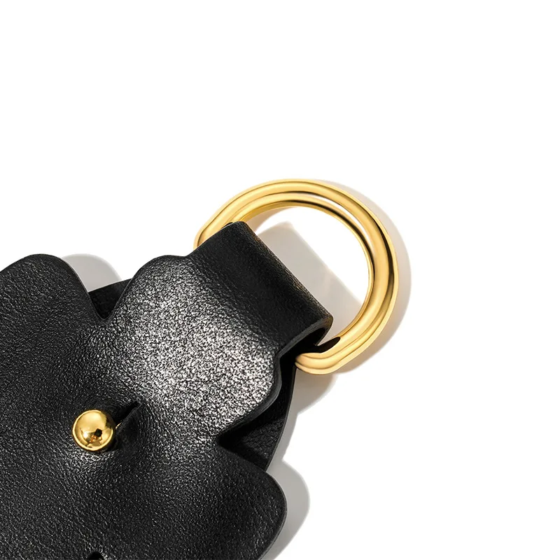 1 Para Pierwszej Klasy Skórzanych Uchwytów Bocznych z Licowej Skóry Bydlęcej do Torebki Projektanta, Paska na Ramię, Ochraniacz Pierścienia do Noszenia, Podkładka Ochronna