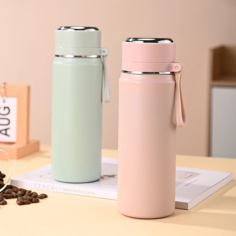 

New 304 Stainless Steel Insulated Cup with And Portable Drawstring Water Bottle Suitable for Outdoor Travel Thermo Bottle