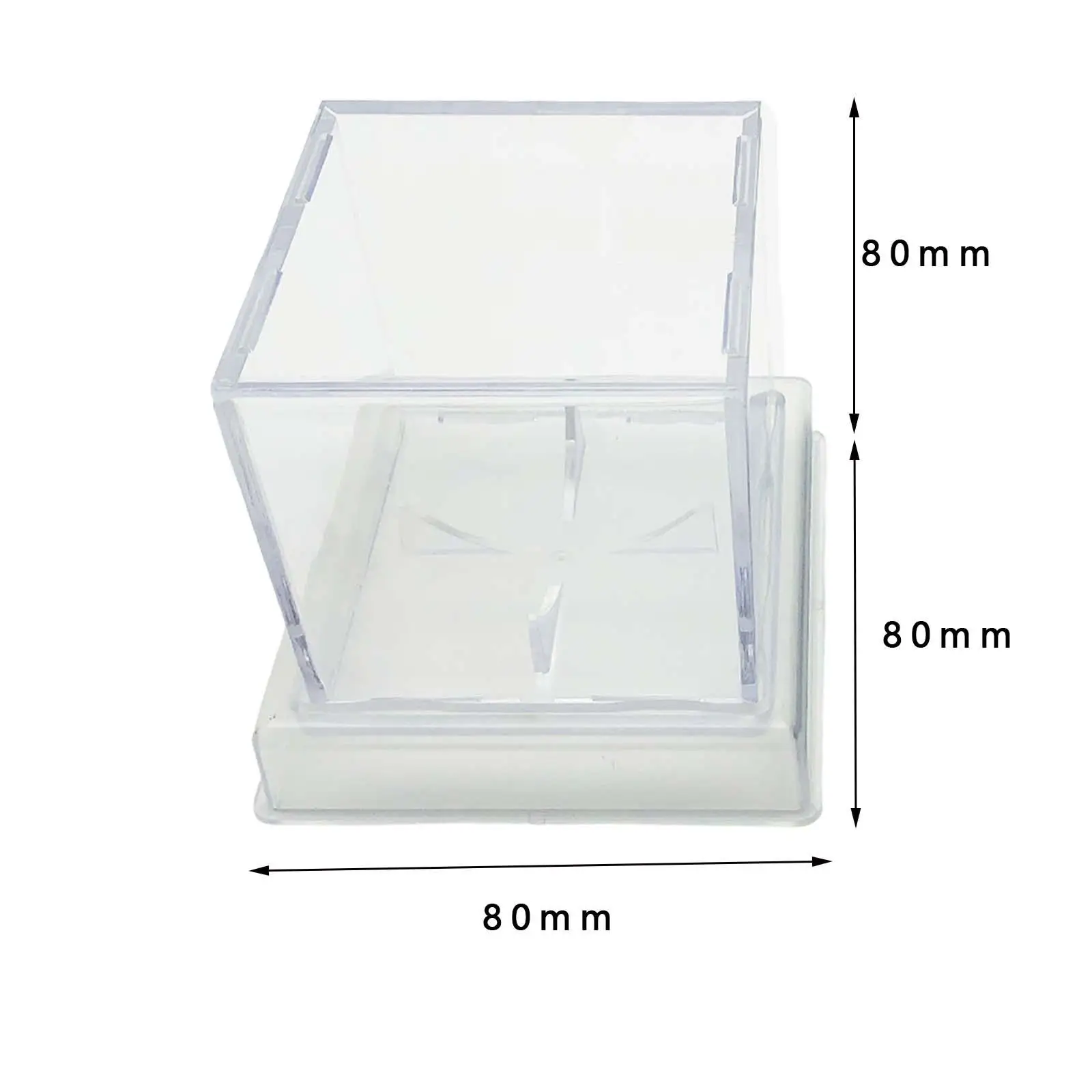 8cm Acrylic Baseball Box Clear Display Stand Dustproof Sports Ball Storage Container for Collectible Tennis Ball