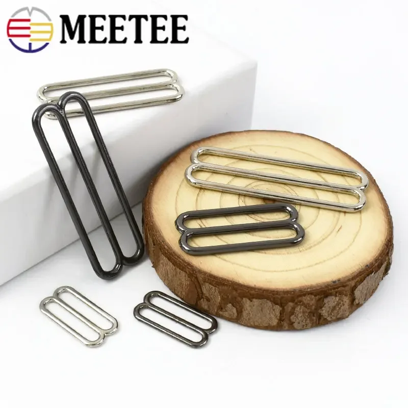 10/20Pcs 20-50mm Metal Adjust Buckles Tri-Glide Clasp Bikini Bra O Ring Sliders Strap Buckle Belt Hook Garment Sewing Accessory