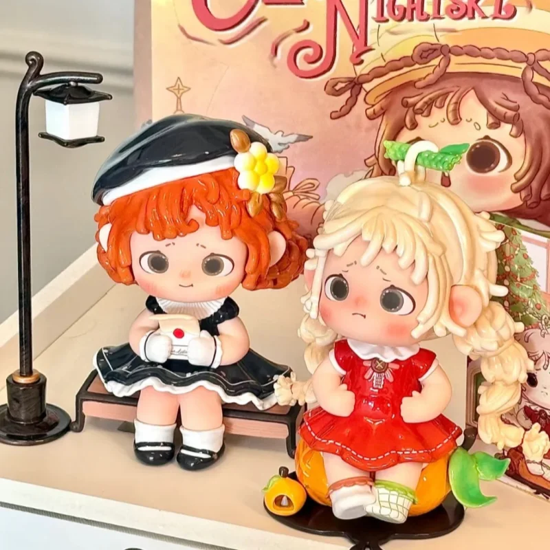 

Genuine fufu Spot Night Shimmering City Series Blind Box Rolled Woolen Girl Mystery Box Ornament Handmade Model Birthday Gift