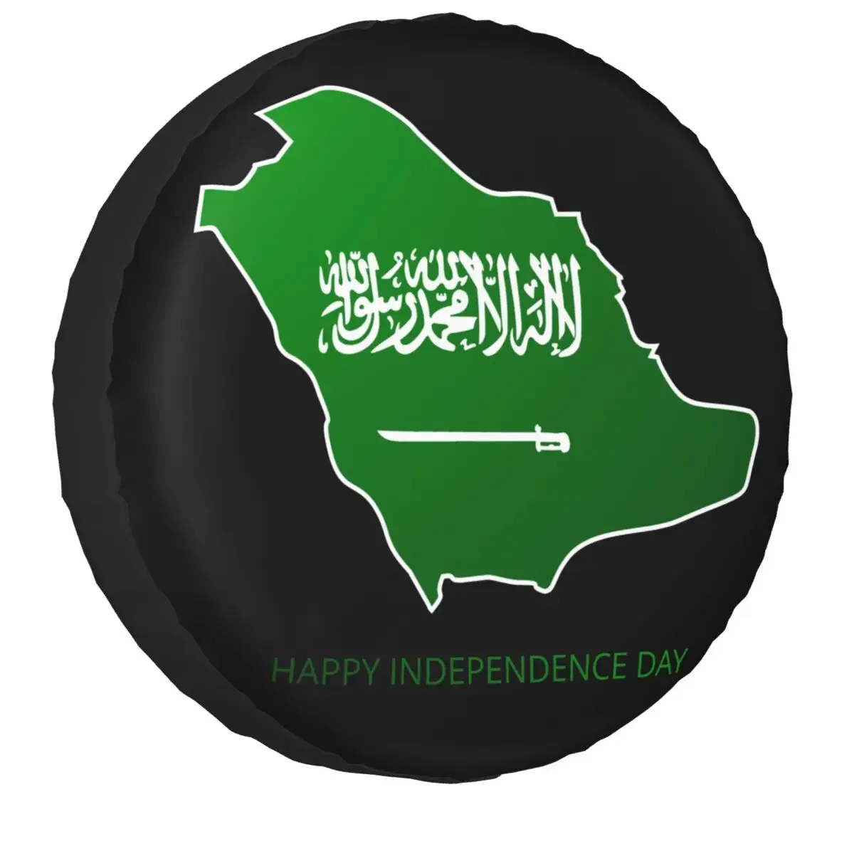 

Kingdom Of Saudi Arabia Flag Spare Tire Cover for Toyota Jeep RV SUV 4WD 4x4 Car Wheel Protector Covers 14" 15" 16" 17" Inch