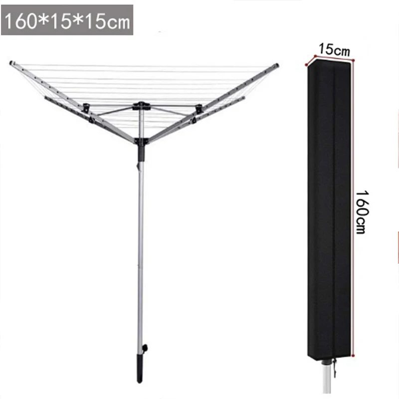 Rotary Washing Line Cover Waterproof Rotary Dryer Cover Clothes Airer with Zip Airer Garden Parasol Protector New 4 Colors