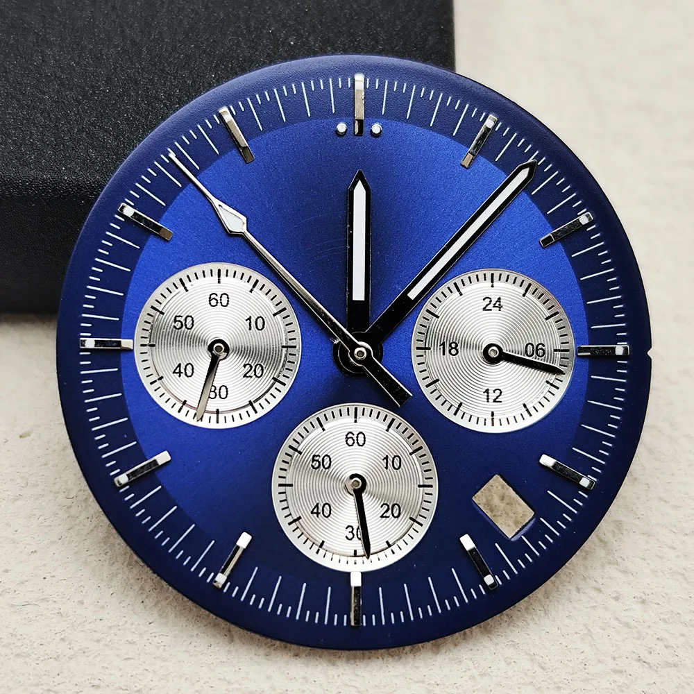 VK63 dial men's watch 32.5mm dial panda dial illuminated dial custom logo suitable for VK63 movement watch accessories