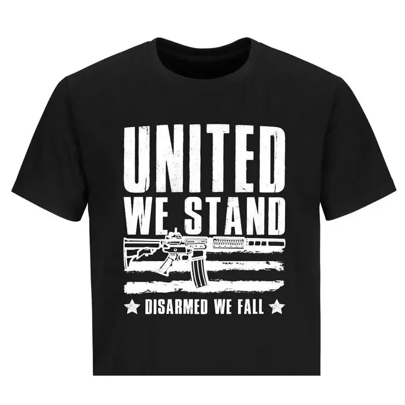 Mens Pro Gun 2nd Amendment USA T Shirt United We Stand Patriotic for Men