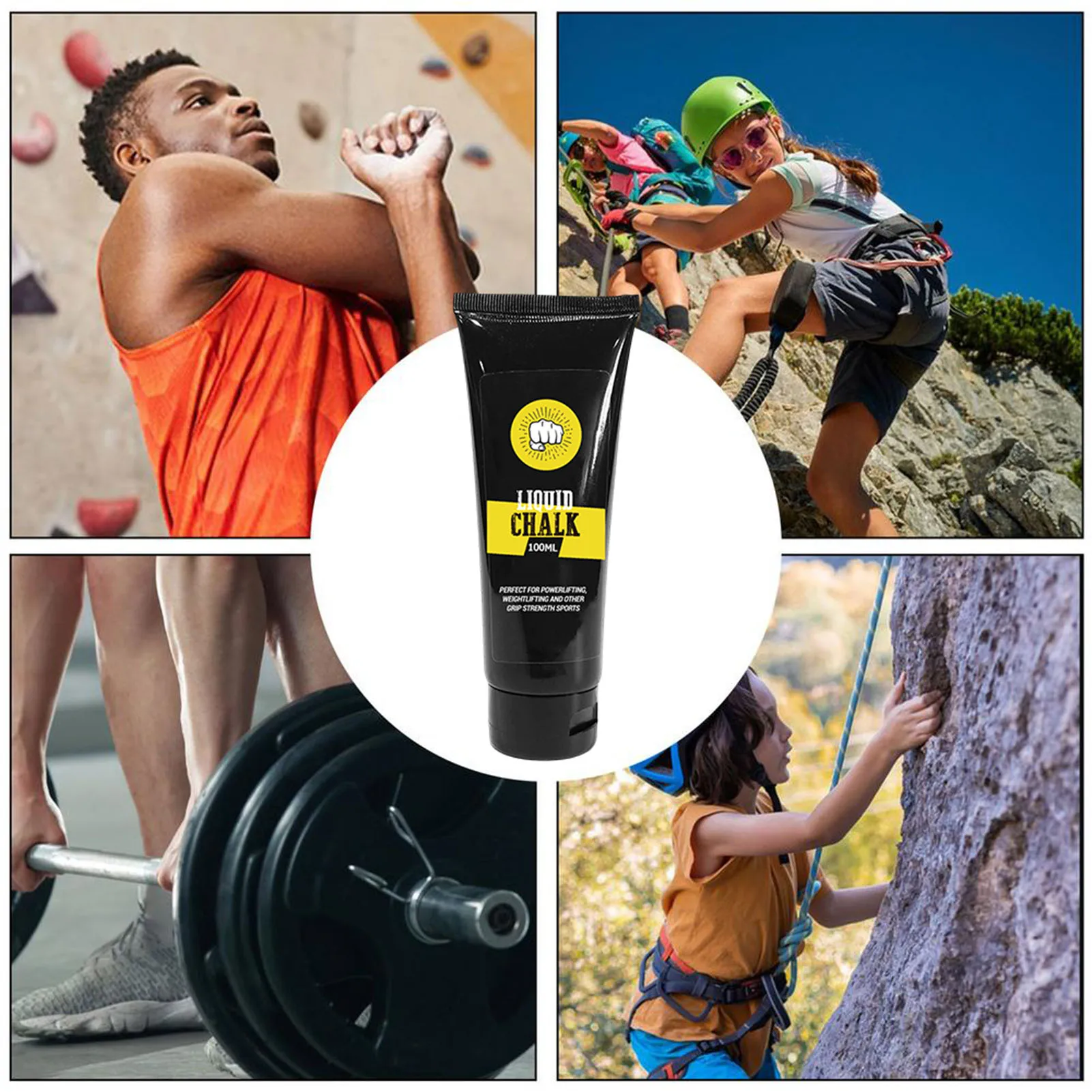 Impugnatura per sollevamento pesi Aumenta l'attrito Impugnatura forte per ginnastica Sollevamento pesi Arrampicata su roccia