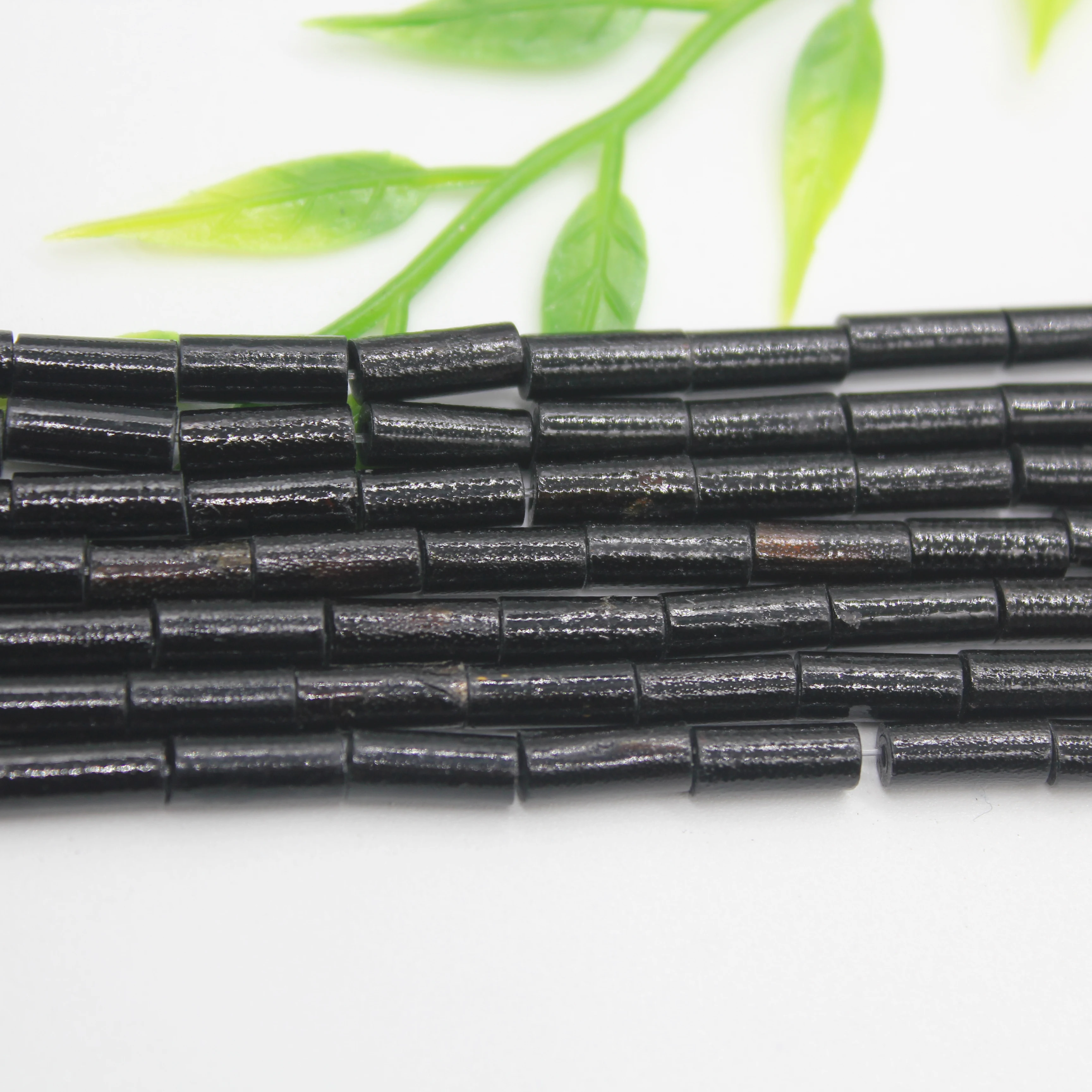 Natural Black Coral Beads Tube Shaped Loose Spacer Bead For Jewelry Making DIY Necklace Earring Bracelet Handmade Accessories