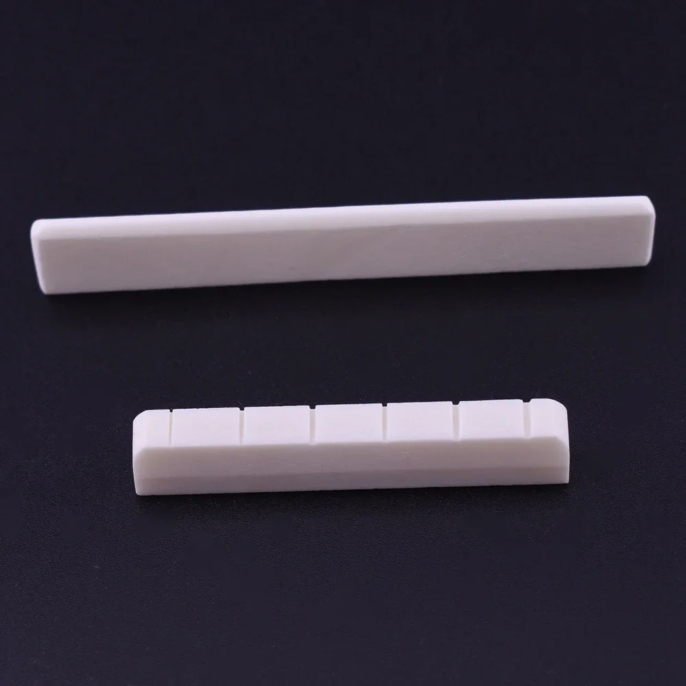 1 Piece Real Slotted  Bone Nut/Saddle For Classical Guitar   50MM / 52.5MM * 6MM * 9MM/80MM*3MM*12MM