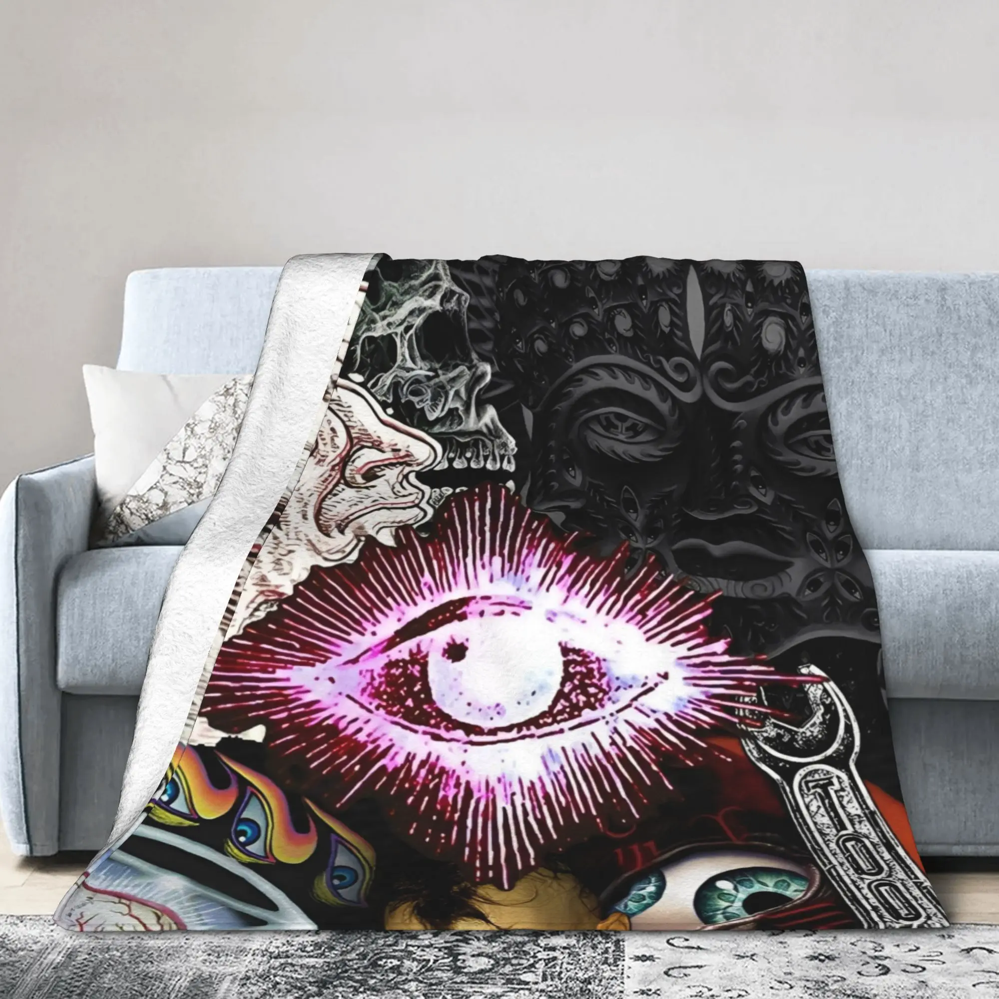 Tool Band Metal Music Blanket Fleece Decoration Rock Tour Concert Multifunction Ultra-Soft Throw Blanket for Travel