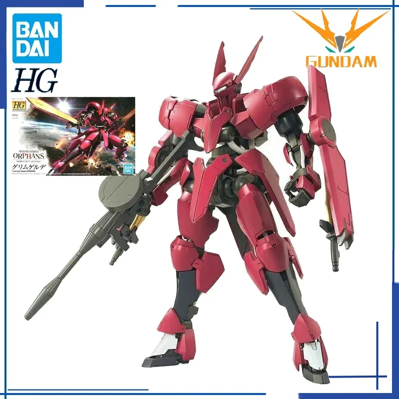 Bandai oryginalny GUNDAM Anime IBO 014 1/14 HG GRIMGERDE ozdoby prezenty dla dzieci zabawki figurki akcji Model kolekcjonerski