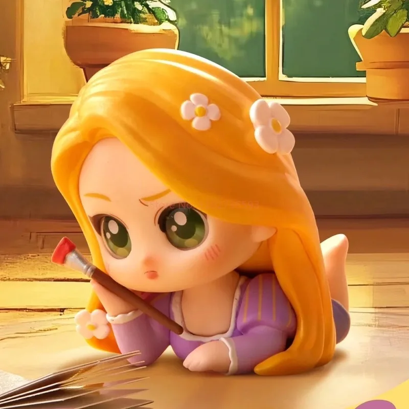 

Аутентичная серия принцессы Диснея для послеобеденного сна, слепая коробка, фигурка Эльзы, настольное украшение, коробка-сюрприз, рождественские подарки, игрушки