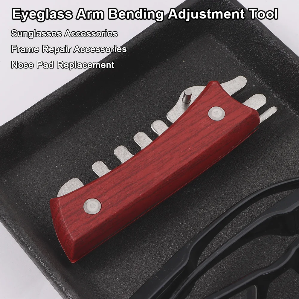 Hand Held Glasses Repair Tools Multi-Functional Hand Tool Sets Eyeglasses Temple Bend Universal Fit Nose Pad Adjustment