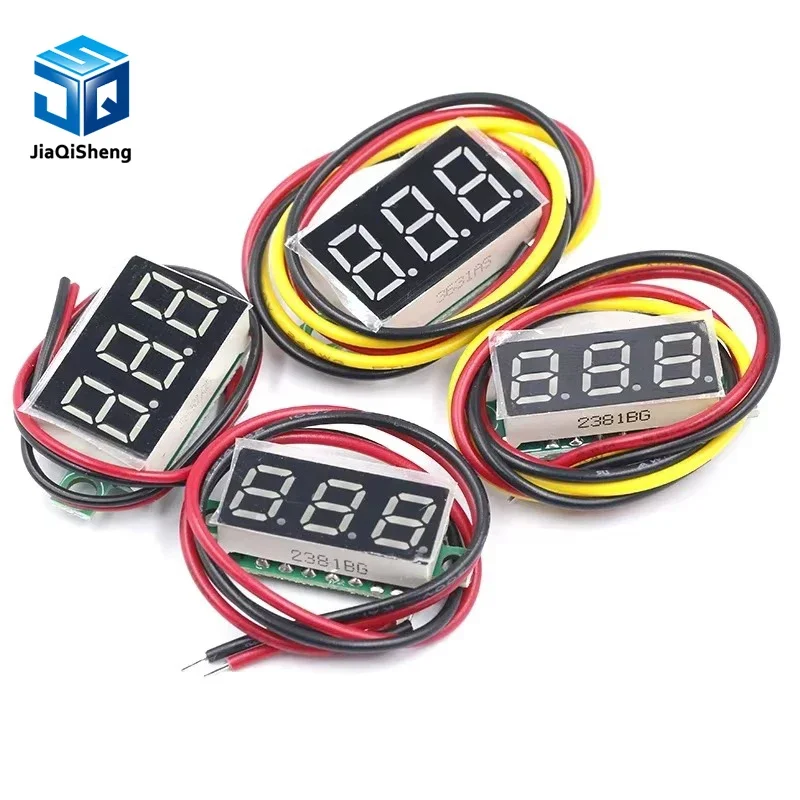 Mini Digital Voltmeter Voltage Meter 3-Wire 0.36 Inch DC 0-30V Red Digital LED Electronic Parts Accessories Digital Voltmeter