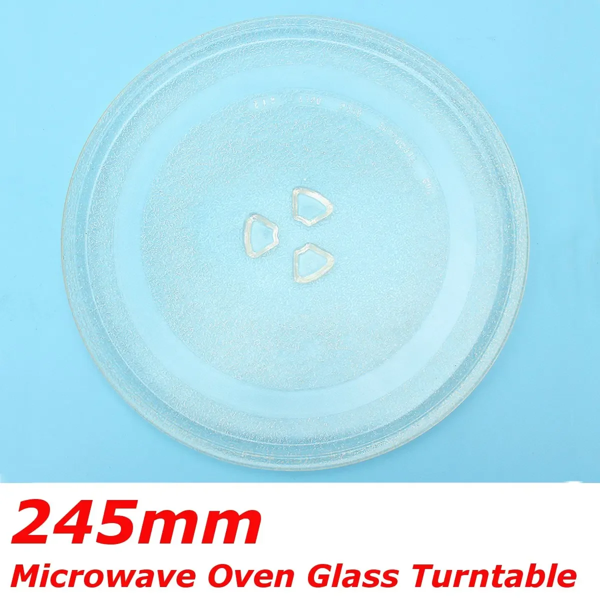 245mm Thicken Univeral Microwave Oven Glass Disc Tray Turntable Y type bottom Flat Pallet Plates for Midea and other