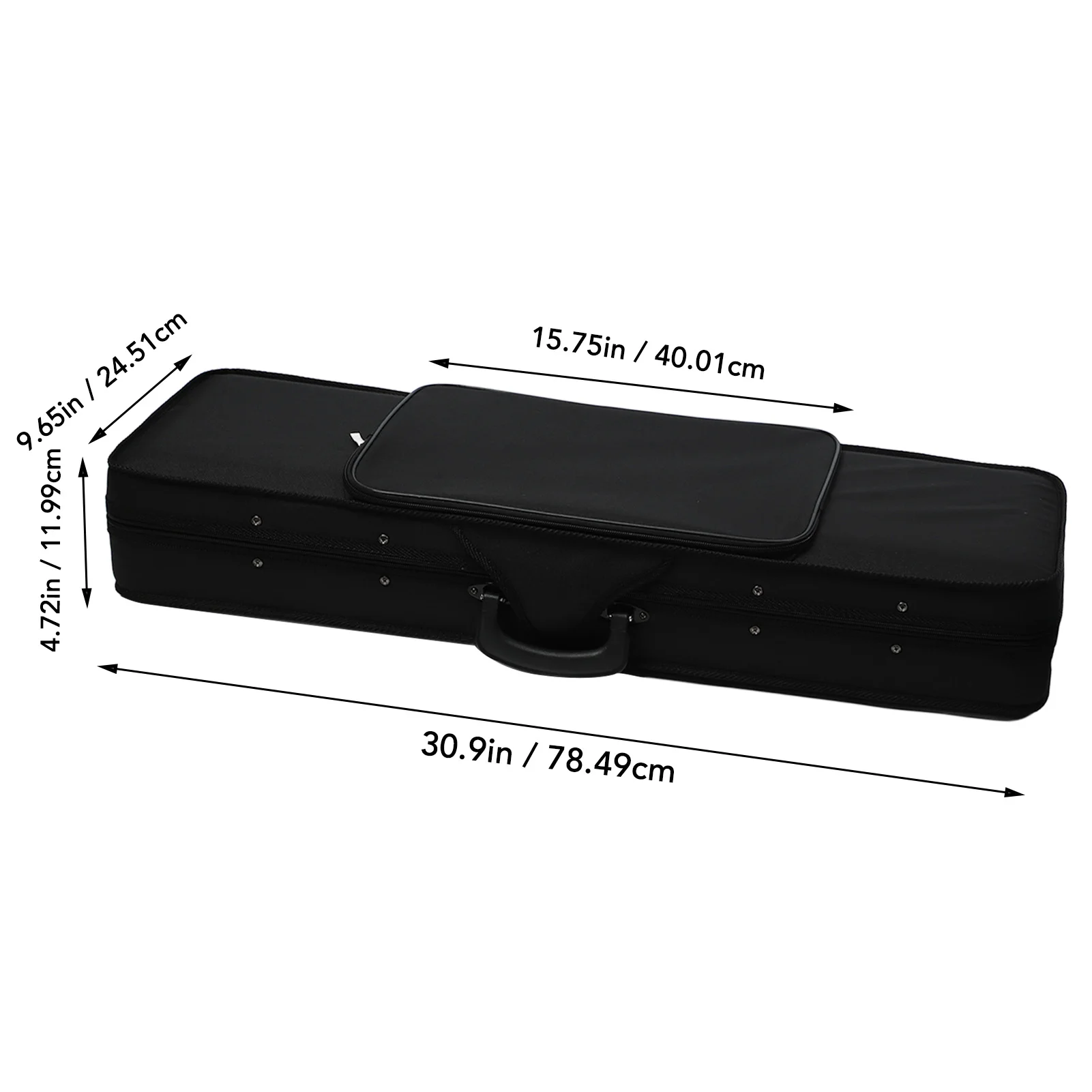 4/4 Violin Hard Case Rectangle Oxford Cloth Foam Lightweight Violin Box for Violinist Violin Hard Case Lightweight Violin Case