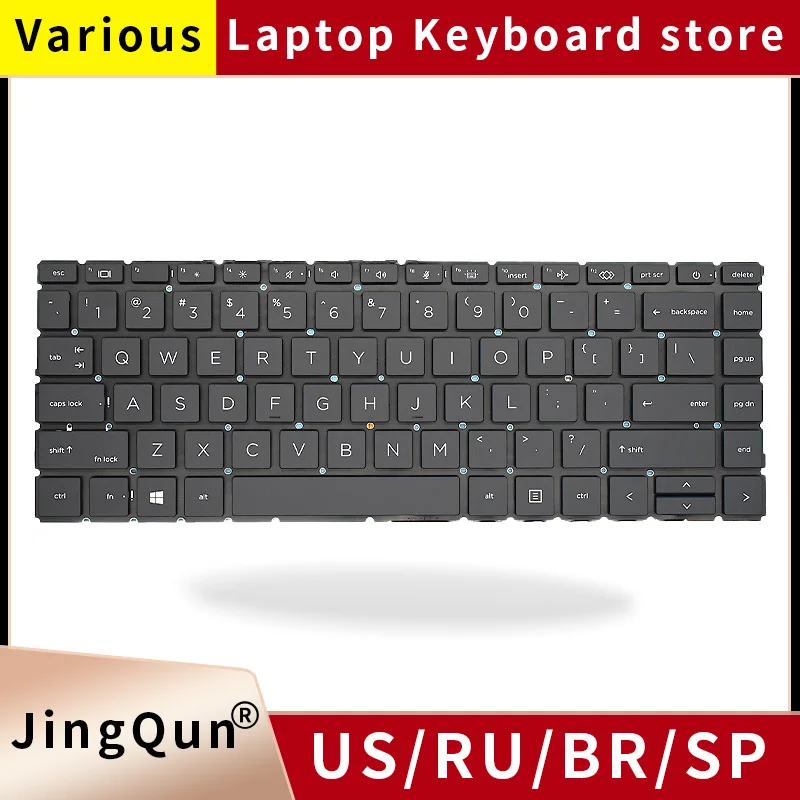 

US/UK/RU/SP Backlit Laptop Keyboard For HP ProBook 440 G8 445 G8 445R G8 HSN-Q27C HSN-Q31C Replacement laptop keyboard