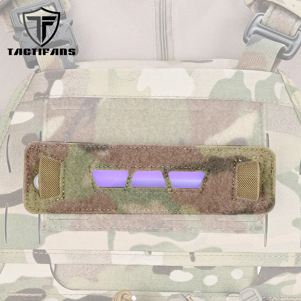 TACTIFANS Chemlight Pouch Glow Stick Marking Fluorescence Light Insert Hook And Loop Panel For Paintball Hunting Plate Carrier