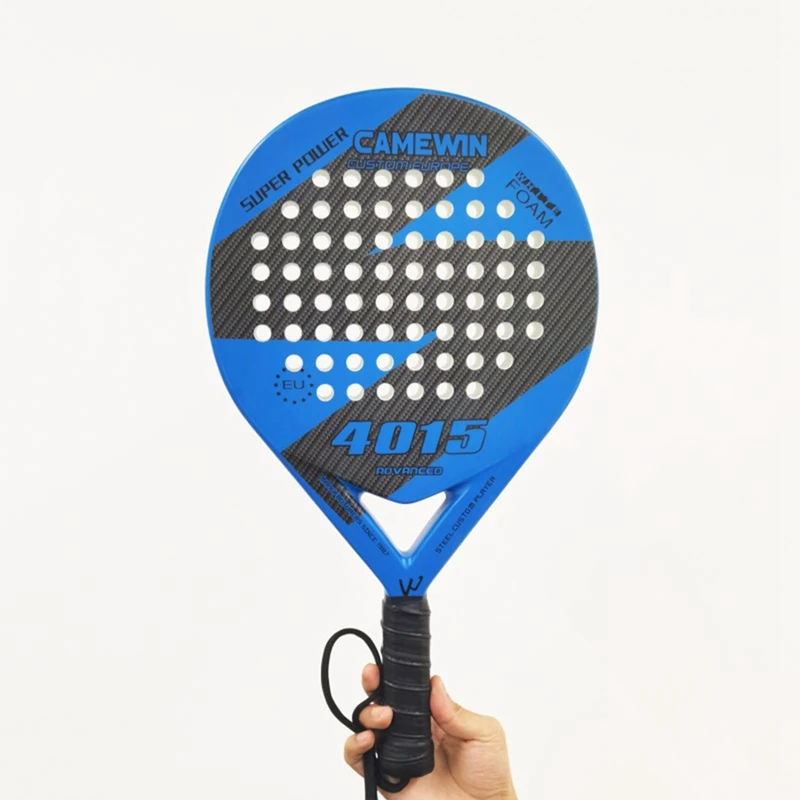 Camewin Padel Racket Beach Tennis Carbon Fiber And EVA Smooth Surface Durable Power Lite Paddleball Paddle Racket