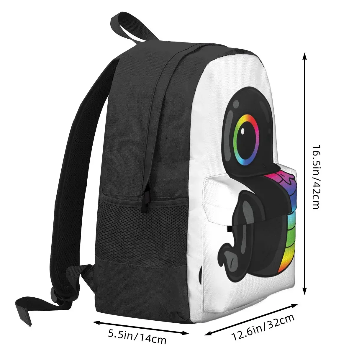 Sneki Snek Fan Design Razer RGB Sticker Backpacks Boys Girls Bookbag Students School Bags Rucksack Travel Rucksack Shoulder Bag