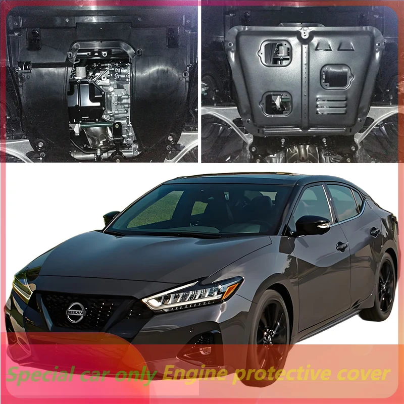 جودة أعلى لنيسان ماكسيما 2016-2018 تحت المحرك الحرس سبلاش درع الطين الحاجز غطاء الطبق درابزين قطعة من نسيج حامي