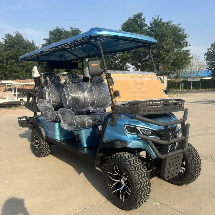 2025 جديد 4 + 2 6 مقاعد عربات كهربائية فائدة مركبة عربات التي تجرها الدواب على الطرق الوعرة بسرعة سريعة