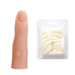 Nail Silicone Practice Finger Model Tool With Joints Bendable Silicone Fake Hand For Nails DIY For Training Accesories