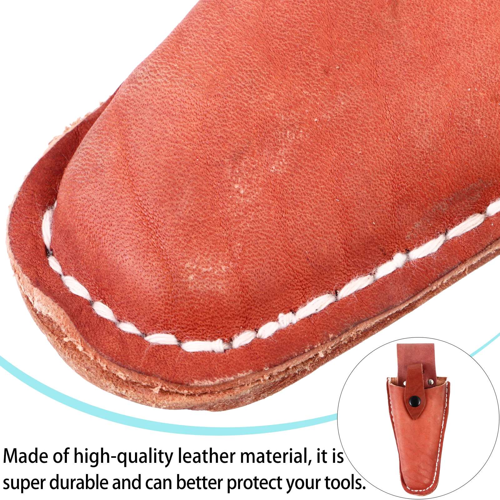 

Cowhide Scissors Sheath Pruner Cover for Belt Durable Tool Pouch Heavy Duty Gardening Pruning Shear Case Professional