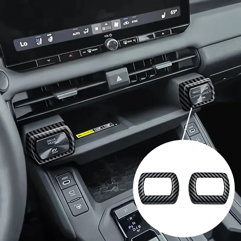 

For Toyota RAV4 2026 Car Center Console Wireless Charging Driving Mode Left Right Button Frame Cover Trim Car Accessories