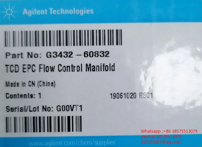 For Agilent EPC G3432-60832 TCP EPC Flow Control Manifold 7890 TCD Detector EPC, Brand New