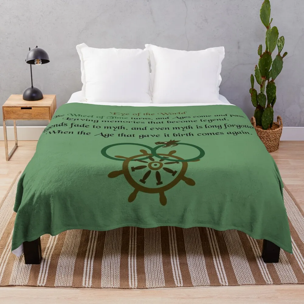 

Thus Spins the Wheel of Time Throw Blanket Multi-Purpose Furry Plaid Soft Beds decorative Blankets