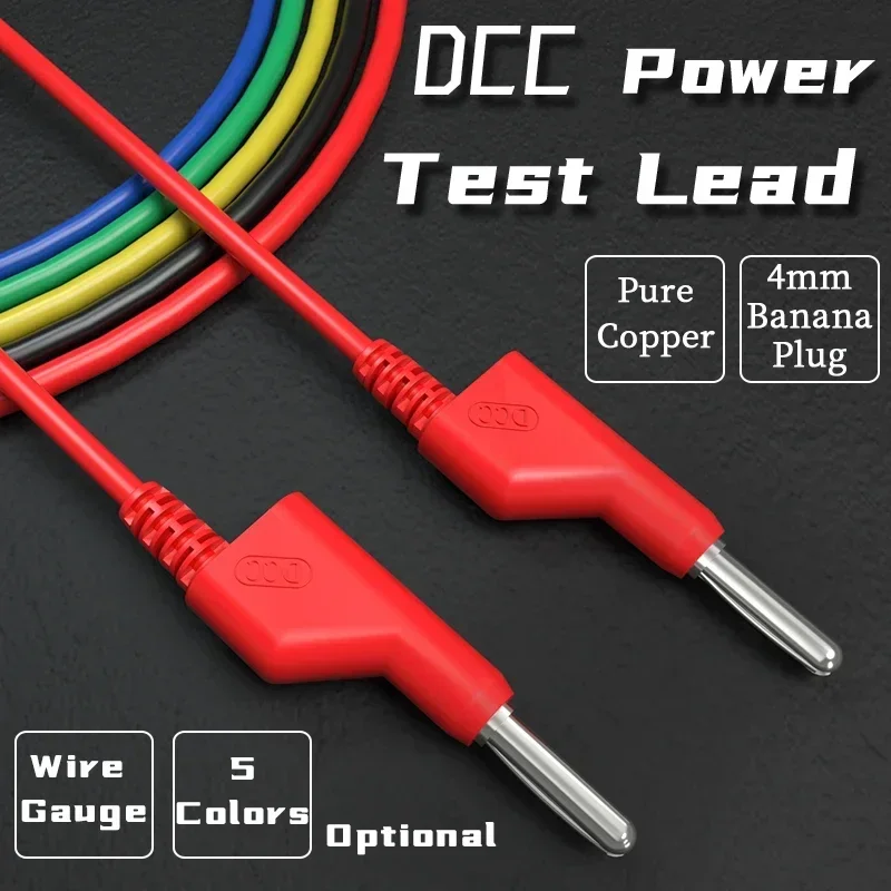 Cleqee P1036DCC 5x Random Color Dual Stackable 4MM Banana Plug  Power Test Leads 20A Multimeter Test Cable 0.5m/1m/1.5m/2m/3m/5m