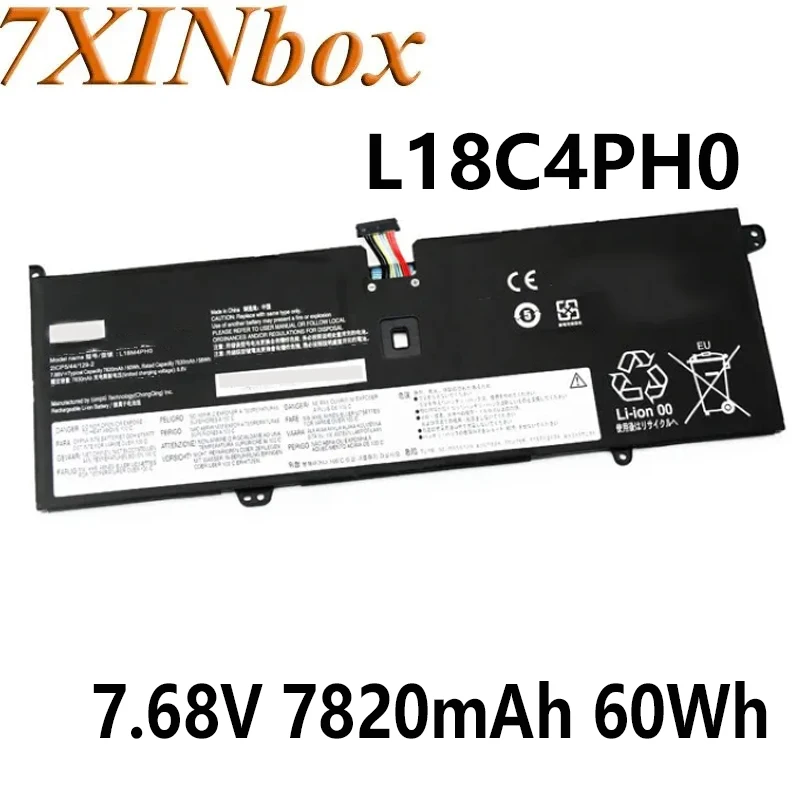 

7XINbox L18C4PH0 7.68V 7820mAh 60Wh Battery for Lenovo Yoga C940 14IIL 81Q9 2ICP5 44 129-2 L18M4PH0