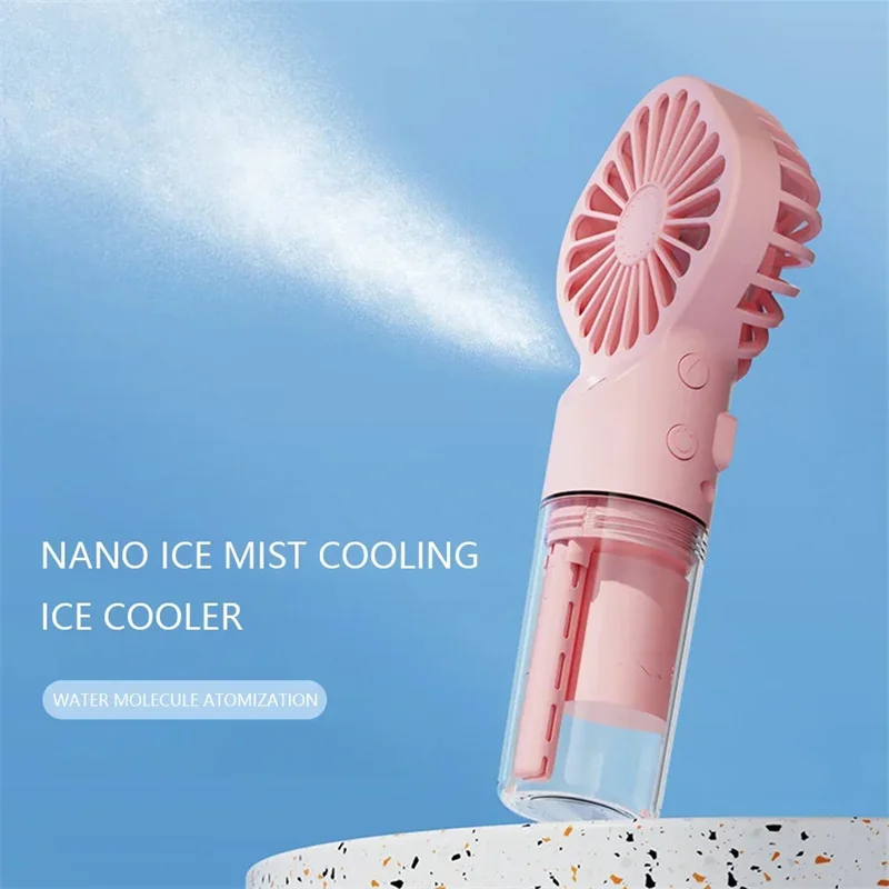 Mini condizionatore d'aria portatile USB ricaricabile umidificatore portatile Mist Cooler raffreddamento Spray umidificatore ventola per casa/ufficio/dormitorio