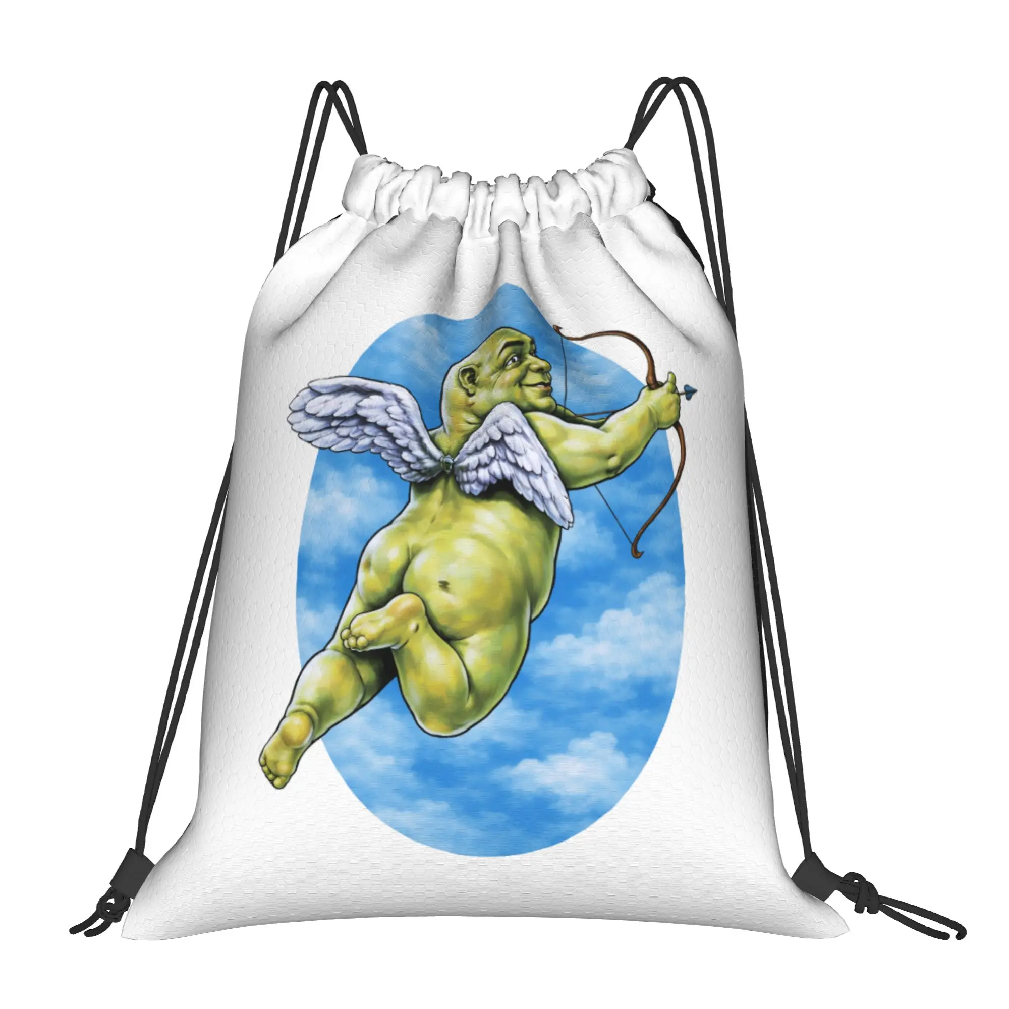 Shreks Funny Meme Bag Drawstring Backpack Sports Gym Sackpack Water Resistant  String Bag for Yoga 36cm (W) x 43cm (H)