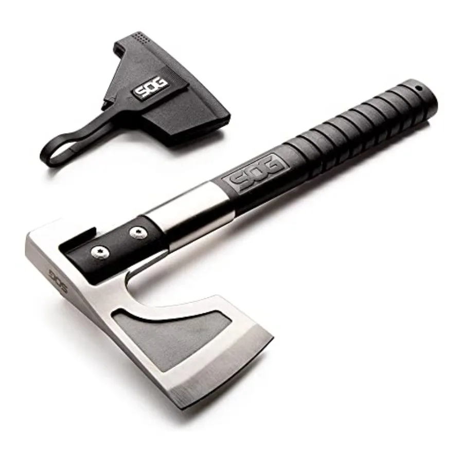 

Camp Axe- Compact Camping and Survival Hatchet/Hammer Tool with Sheath and 3.1 Inch Bushcraft Axe Edge CH1001-CP