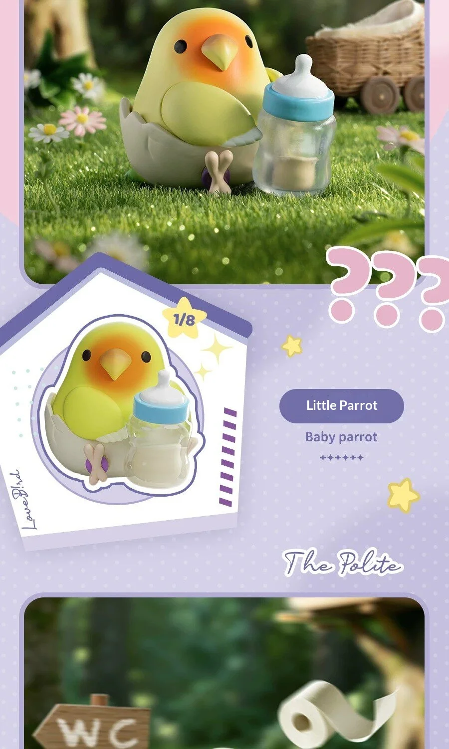 Original Neue Lovebird First Bird Or Egg Serie Blind Box Niedliche Abstrakte Mini-Figur Desktop-Ornament Sammlerstück Puppe Geschenk Spielzeug – Detail 10