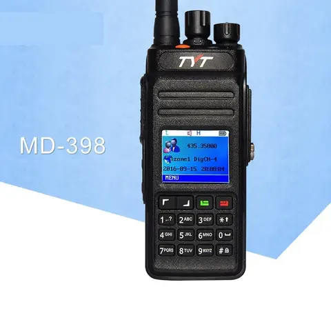 2025: 적용 가능한 MD398 디지털 DMR 워키 토키 방수 IP67 양방향 라디오 고전력 10W 햄 라디오 송수신기