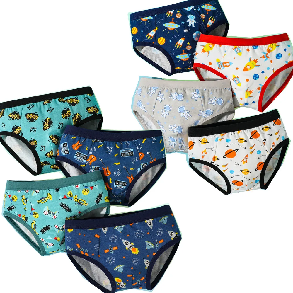 

Трусы-боксеры для мальчиков, 8 упаковок, трусы-боксеры, детские трусы-боксеры, детские трусики с динозавром, акулой, Roket Star, хлопковое нижнее белье для подростков, От 2 до 15 лет