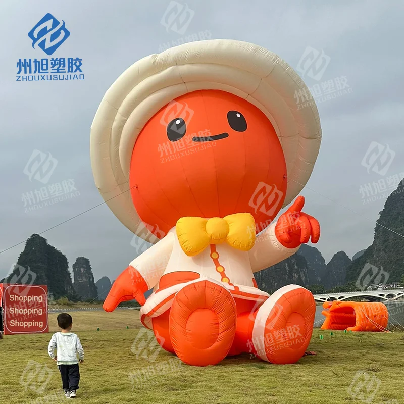 

Customize huge hat inflatable cartoon doll spring outdoor camp picnic activity shooting decoration