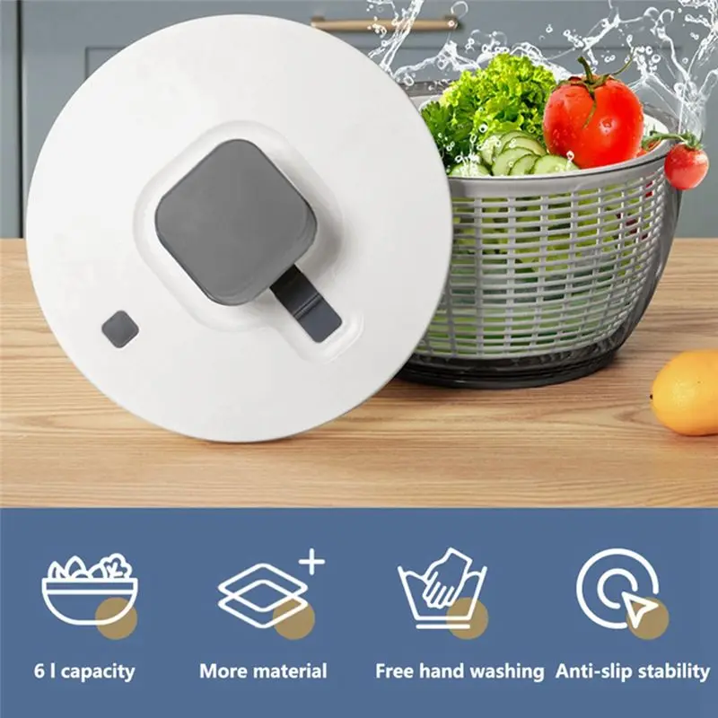 New  Vegetable Dehydrator Fruit Dryer Household Capacity Dehydrator Kitchen Gadgets and Accessories Drain Salad Basket