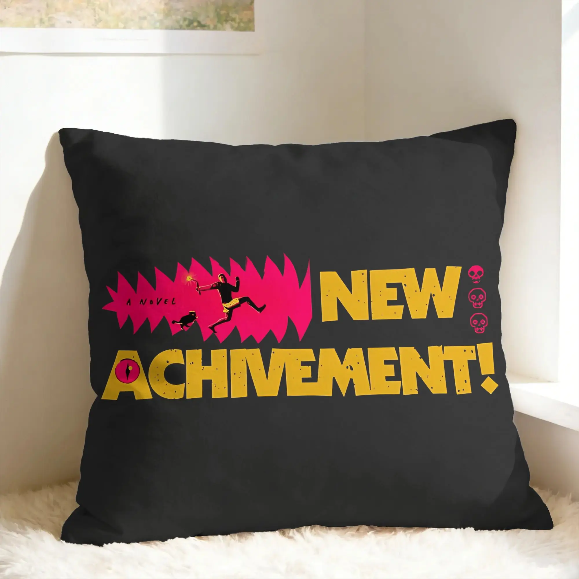 Dungeon Crawler Carl New Achievement Pillow Case  Morden Pillow Cover Square Pillowcases For Sofa Car Home Decor