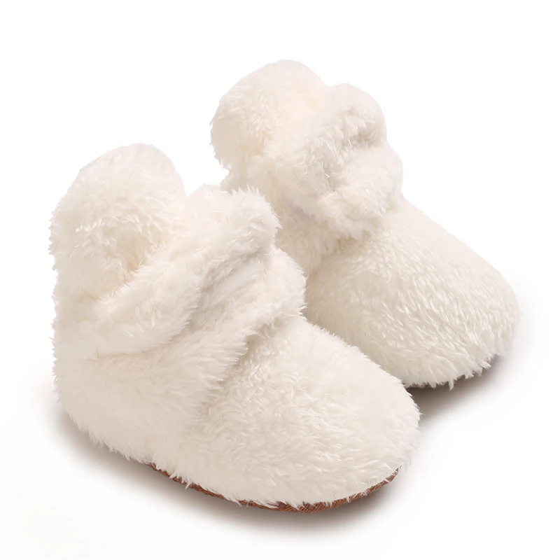 NEW 0-18 months Super Cute Winter Snow Baby Boots Cute White Warm Booties For Kids Soft Sole Infant Newborn Toddler Baby Shoes