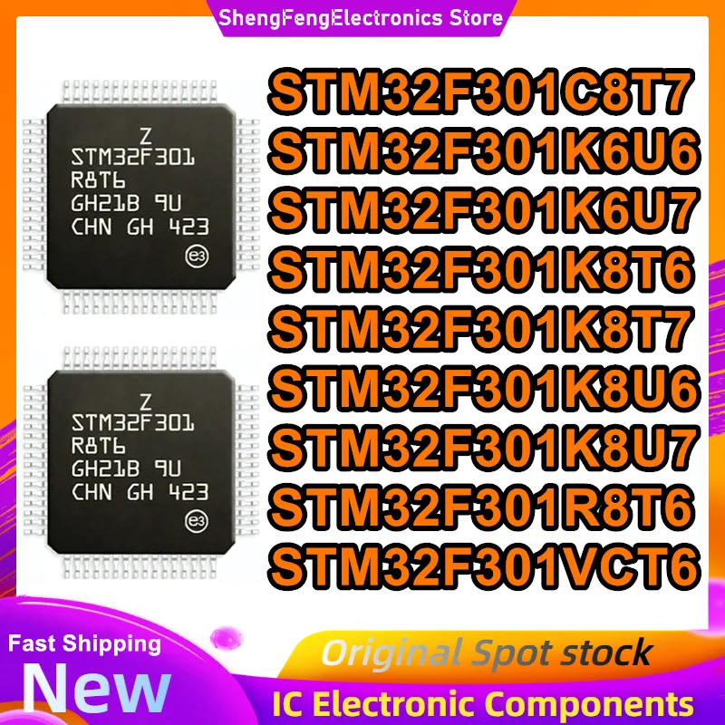

STM32F301C8T7 STM32F301K6U6 STM32F301K6U7 STM32F301K8T6 STM32F301K8T7 STM32F301K8U6 STM32F301K8U7 STM32F301R8T6 STM32F301VCT6 IC