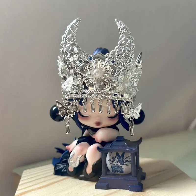 

10cm Sp Dolls Ethnic Style Mini Hat Butterfly Headpiece Heritage Silver Headwear Traditional Chinese Folk Art Accessories Gifts