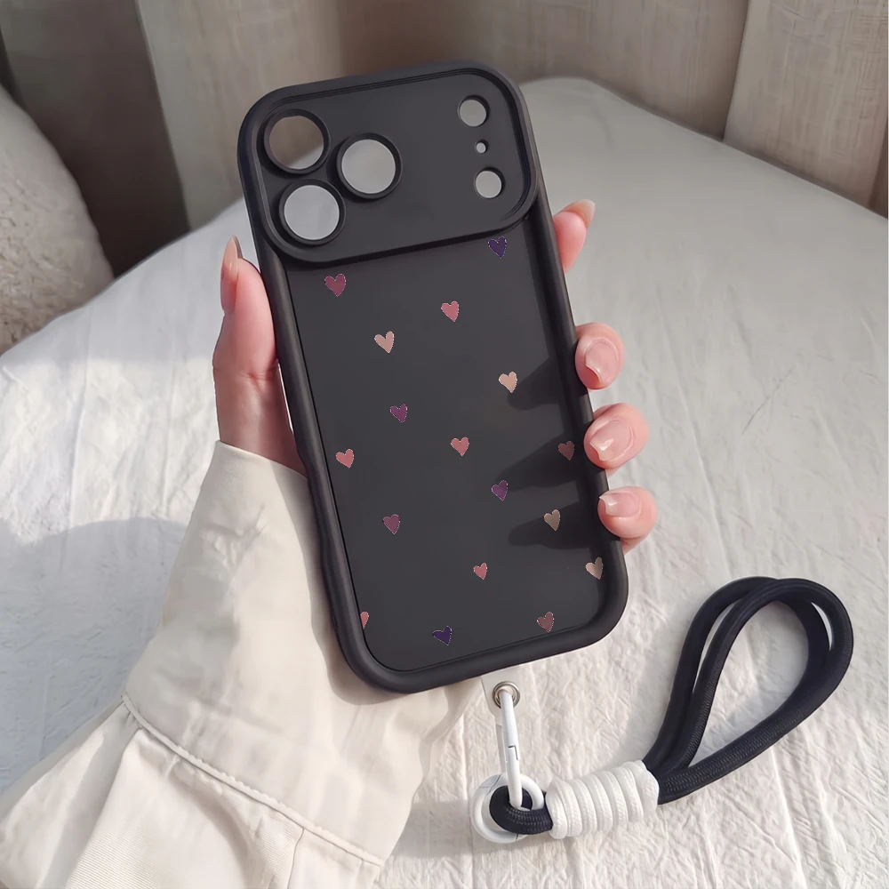 Gradient Heart Lanyard Handyhülle für Samsung Galaxy Note 20 S25 S26 Plus S24 S23 FE S25 S24 Ultra A57 A55 A07 5G Silikonhülle – Detail 2